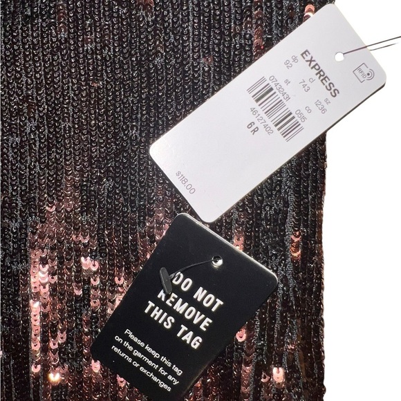 Express Sequin Wide-Leg Pants – Size 6R - Picture 3 of 5